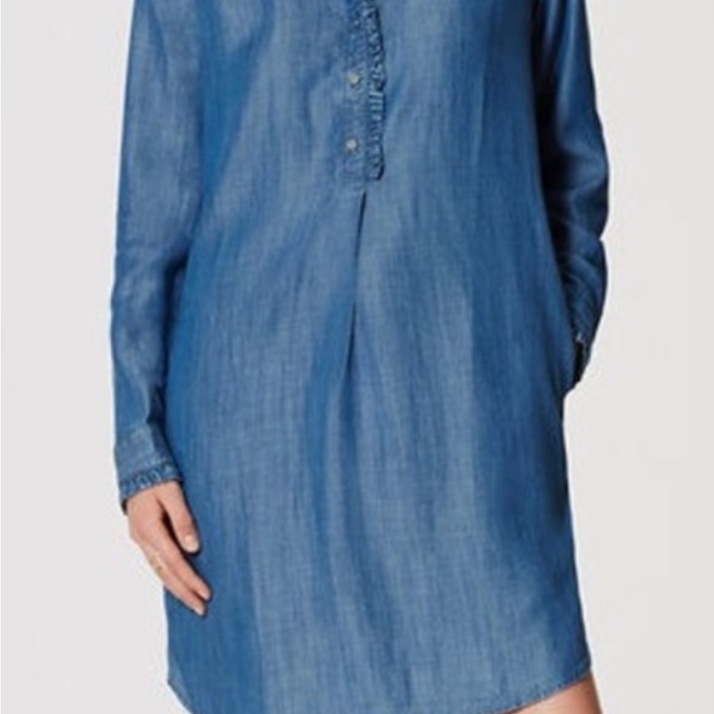 LOFT Blue Denim Dress - Picture 2 of 2